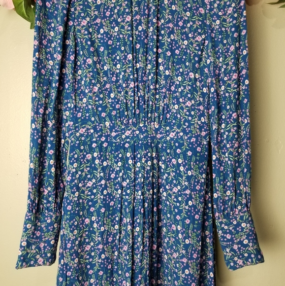 a loves a long sleeves floral dress size 6 - Picture 5 of 7